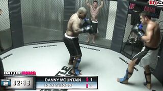 Dark Haired skank with gigantic titties fucking a boxer in the