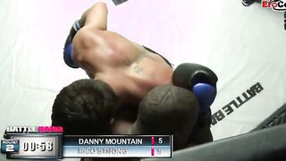 Dark Haired skank with gigantic titties fucking a boxer in the