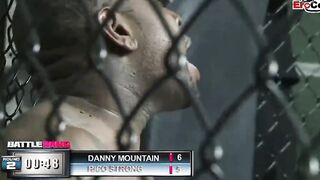 Dark Haired skank with gigantic titties fucking a boxer in the