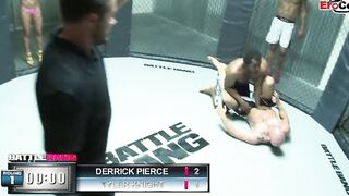 Blonde thot with natural hooters fucks into a boxing ring