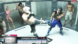 Blonde thot with natural hooters fucks into a boxing ring