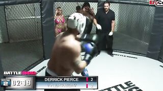 Blonde thot with natural hooters fucks into a boxing ring