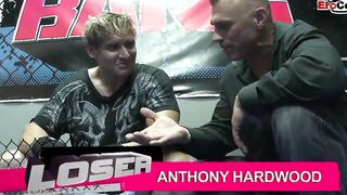 Chubby dark hair slut with gigantic melons fucks with a fighter