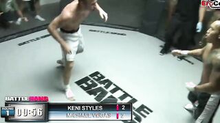 Slim black Hot with small hooters fucks into the boxing