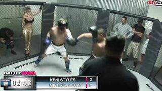 Slim black Hot with small hooters fucks into the boxing