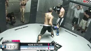 Slim black Hot with small hooters fucks into the boxing