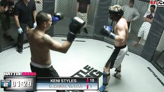 Slim black Hot with small hooters fucks into the boxing