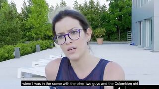 Multiple Gigantic Enjoying Hunks Take Turns Smashing Stacked European Babes Holes!