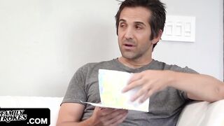 Family Strokes - Sexual Long Assed Teen Uses Her Stepdad As A Boned Buddy For Her Online Sex Show