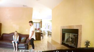 SPYFAM Step Sister Ejaculates Hard On Lucky Step Bro Dick