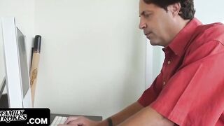 Family Rubs - Turned On Stepsiblings Fuck Each Other