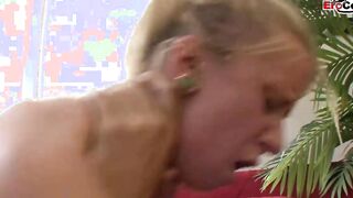 Slim blonde twat with mouth into stripped socks seduced from a gigantic dick