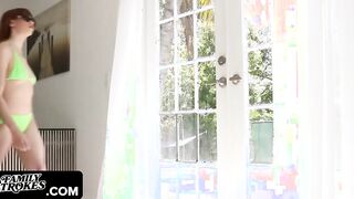 Family Strokes - Turned On Stepbrother Drills Stepsis Tight Pussy