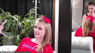 Elena Koshka & two Dyke College Girls Snatch Battle