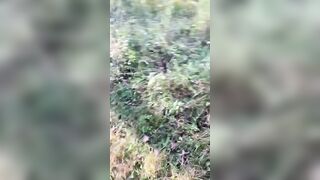 Caught Cumming inside A Field