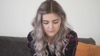 Russian adorable Cutie Tieny masturbates her tight snatch