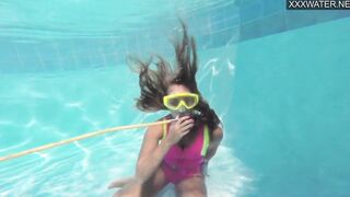goddess swimming pool naked Russian erotics with Irina Poplavok