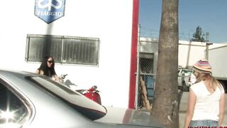 Brianna Love eats snatch of bimbos she picks up