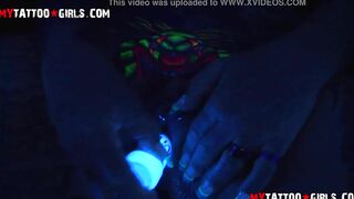BlackWidow Blacklight solo masturbation