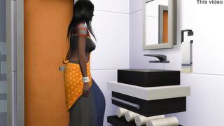 Punjab cougar catches her son masturbating on the bed Inside His Room Then she called him to her room to help him have sex for the first time