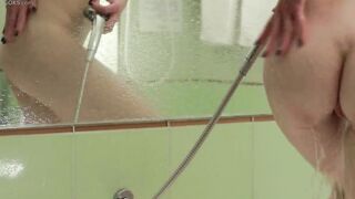 Vialika golden shower and masturbation with deep solo anal