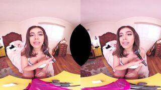 VRHUSH Ella Knox sex toys her tight twat inside VR