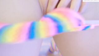 Cherry Crush - Jinx Cosplay Orgasm - Fucking herself and Anal play