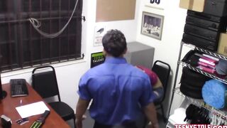 Adorable 18 Yo Shoplifter Natalie Porkman Hard Fuck By Officer