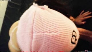 Young lovers. She blows her BF's long penis and then gets banged.