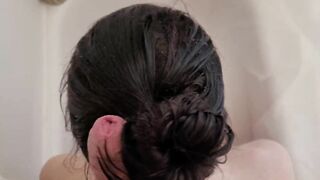 teenagers jizzed on hair bun hair bondage