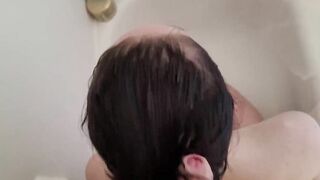 teenagers jizzed on hair bun hair bondage