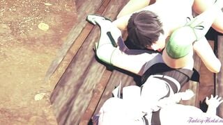 Kimetsu no Yaiba 3D - pov Mitsuri cunilinngus & Boojob