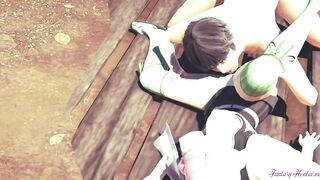 Kimetsu no Yaiba 3D - pov Mitsuri cunilinngus & Boojob