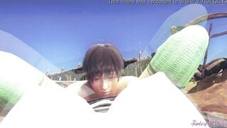 Kimetsu no Yaiba 3D - pov Mitsuri cunilinngus & Boojob