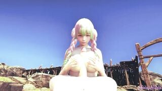 Kimetsu no Yaiba 3D - pov Mitsuri cunilinngus & Boojob