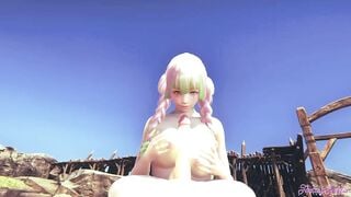 Kimetsu no Yaiba 3D - pov Mitsuri cunilinngus & Boojob