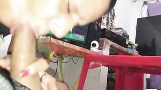 Danny Cutie hoe gets her hubby Mike babe after a full day of work with that Hot fellatio