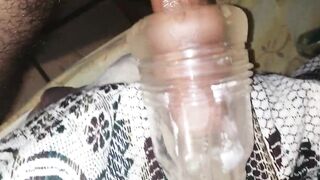 Fleshlight masturbation-this wasnt my best shot-jizzed-solo