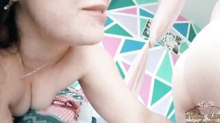 Stepsister allows stepbrother to impregnate her vagina into the New Year!