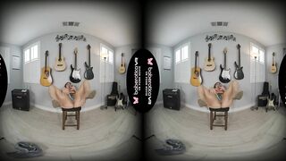 Solo Latin fucked doll, Luna Leve is masturbating, inside VR