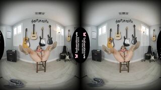 Solo Latin fucked doll, Luna Leve is masturbating, inside VR