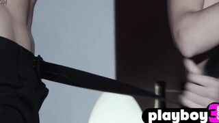 After Cutie masturbation sexy long jugs babes shared bro and played with him