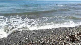 PICK UP YOUNG BIMBOS & MAKE GANG BANG SEX PARTY ON THE BEACH one