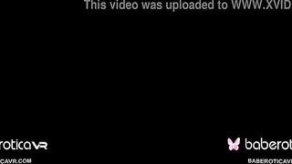 Solo dark haired, Lucia Denvile is masturbating, inside VR