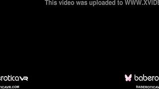 Solo dark haired, Lucia Denvile is masturbating, inside VR