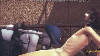 Zootropia Furry Cartoon 3D - Judy Hoops blows and is Boned by a Fox - Animation Porn