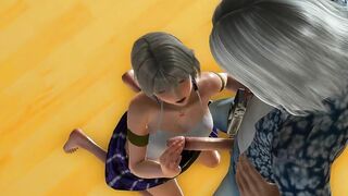 Yuna final fantasy cosplay anime bimbos having sex with a tourist man inside babe porn scene