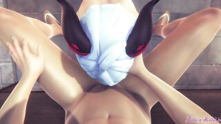 Genshin Impact Anime - pov Ganyu blows and gets pounded with jizzed
