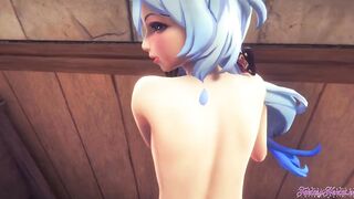 Genshin Impact Anime - pov Ganyu blows and gets pounded with jizzed
