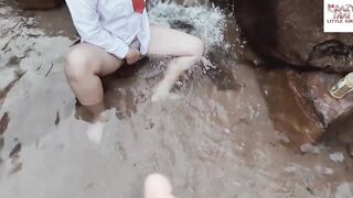 Barely Legal Lovers Thailand Waterfall chinese Outdoors Sex Screwed With My Littel Adorable Mo